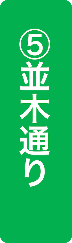 並木通りが川だった頃の様子