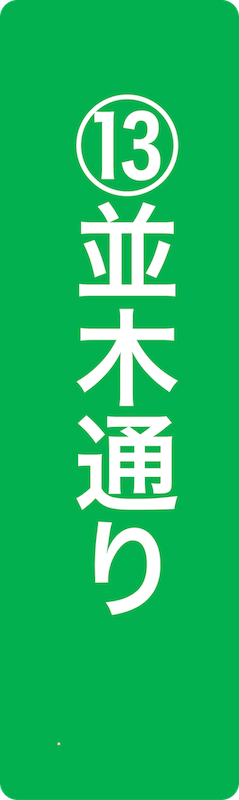 並木通りが川だった頃の様子